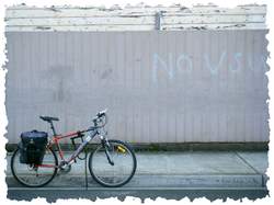 photo of my bike in a brunswick street
